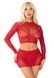 Комплект Leg Avenue Rhinestone Crop Top and Mini Skirt One Size, Red SX1745,1 - інтернет-магазин інтимних товарів Squitter