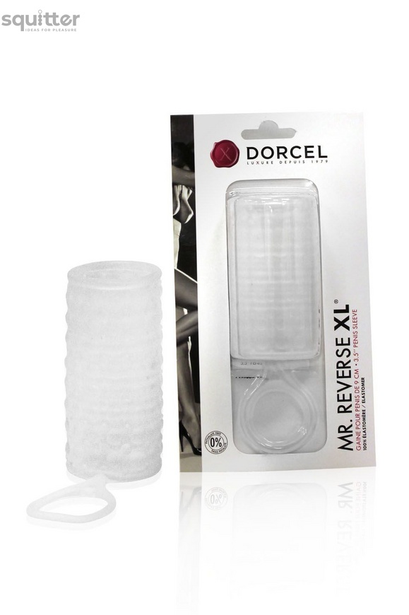 Насадка на член Dorcel Mr Reverse XL с кольцом для мошонки, стимулирующий рельеф MD0840 фото