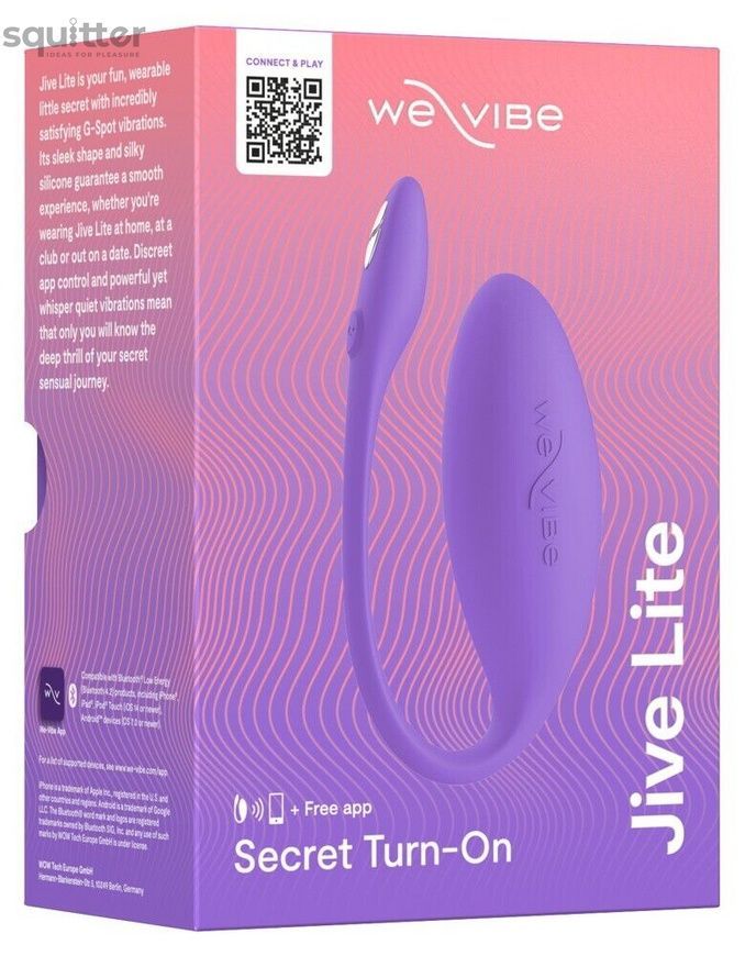 Смарт-віброяйце We-Vibe Jive Lite Purple, невеликий розмір SX2149 - онлайн-сексшоп Сквітер