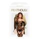 Бодістокінг з флористично-геометричним орнаментом Penthouse - Top-Notch Black S/L SO4384,3 - інтернет-магазин інтимних товарів Squitter