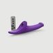 Вібронасадка для страпону з вакуумною стимуляцією Strap-On-Me Multi Orgasm Dildo L Purple SX4034,1 - інтернет-магазин інтимних товарів Squitter