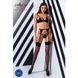 Комплект белья PERDITA SET black S/M - Passion Exclusive: стрэпы: лиф, стринги и пояс для чулокPS26505,3 - интернет-магазин интимных товаров Squitter