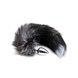 Металева анальна пробка Лисячий хвіст Alive Black And White Fox Tail S, діаметр 2,9 см SO6321,1 - інтернет-магазин інтимних товарів Squitter