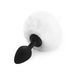 Силіконова анальна пробка М Art of Sex - Silicone Butt plug Rabbit Tail White, діаметр 3,5 см SO6695,1 - інтернет-магазин інтимних товарів Squitter