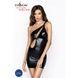 (SALE) Платье под латекс с вырезом CORNELIA DRESS black L/XL - PassionEL11301,2 - интернет-магазин интимных товаров Squitter