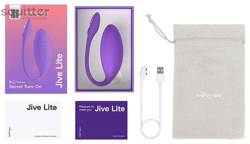 Смарт-віброяйце We-Vibe Jive Lite Purple, невеликий розмір SX2149 - онлайн-сексшоп Сквітер
