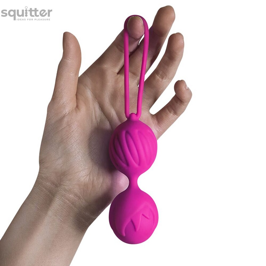 Вагинальные шарики Adrien Lastic Geisha Lastic Balls BIG Magenta (L), диаметр 4см, вес 90гр AD40321 фото