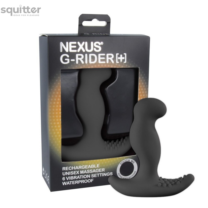 Масажер простати з вібрацією Nexus G-Rider Plus Black, макс діаметр 3,8см GR001 фото