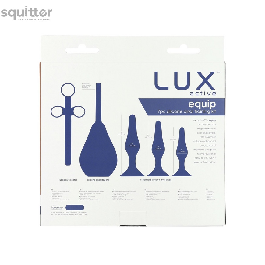 Набір анальних іграшок для новачків Lux Active – Equip – Silicone Anal Training Kit, 7 pcs SO5570 фото