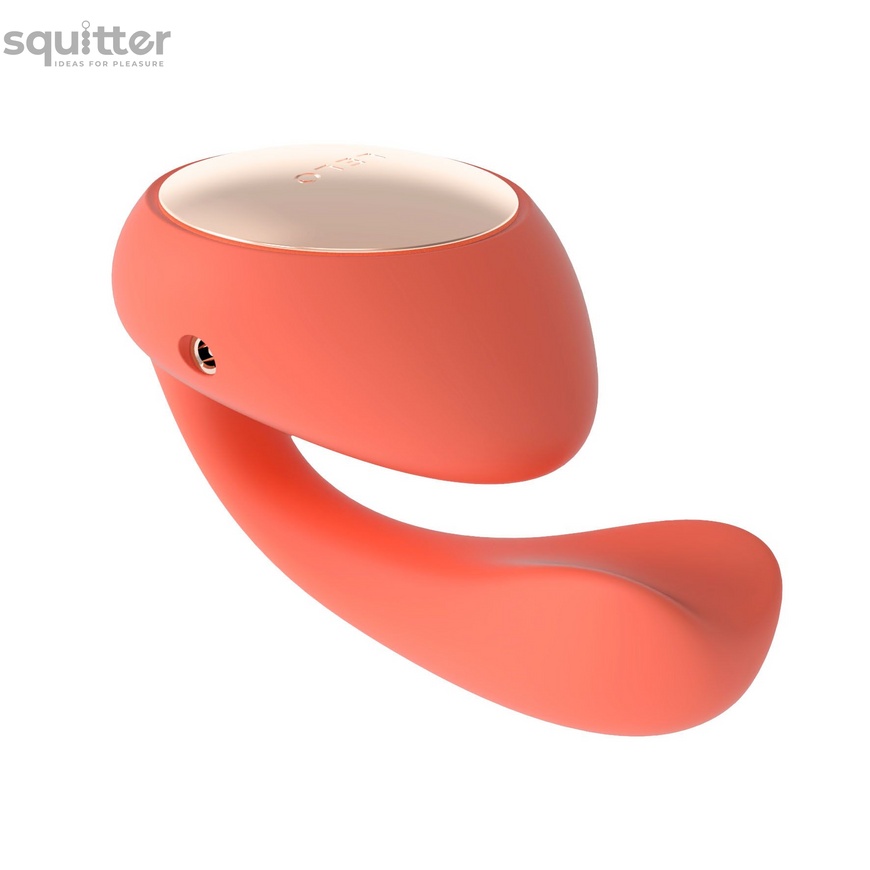 Смарт-вибратор LELO Ida Wave Coral Red, вагинально-клиторальный, технология WaveMotion, 2 мотора SO8077 фото