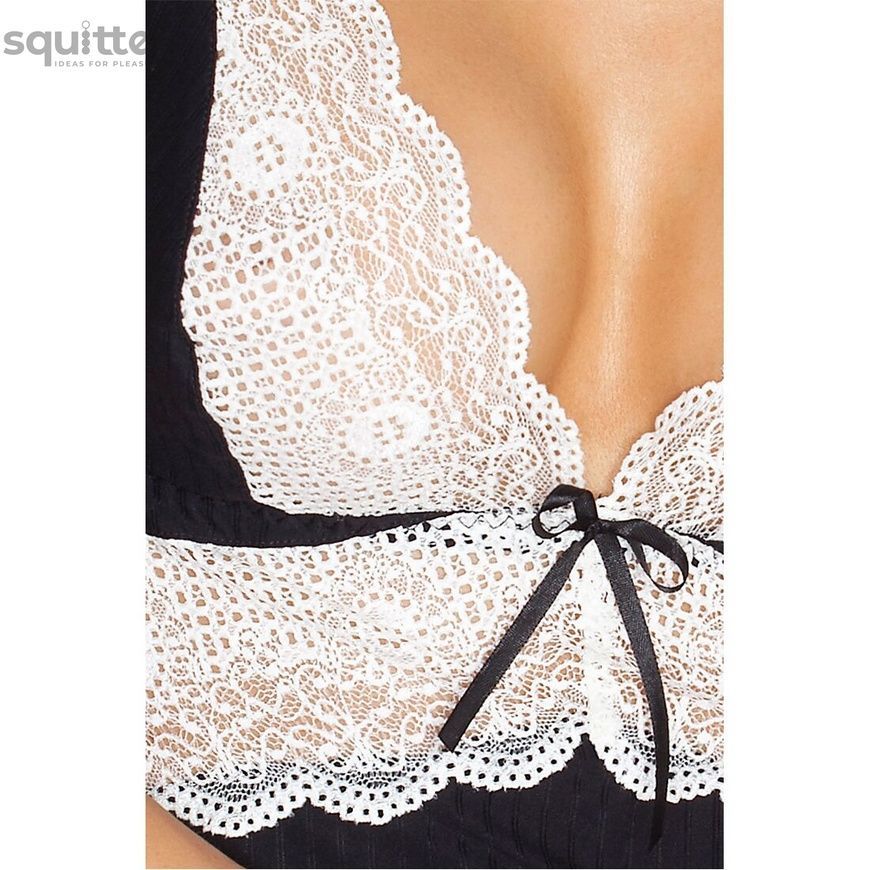 (SALE) Сорочка приталена CAMILLE CHEMISE black 4XL/5XL - Passion, трусики PS1072 - онлайн-сексшоп Сквітер