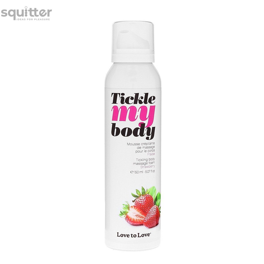 Масажна піна Love To Love TICKLE MY BODY Strawberry (150 мл) зволожуюча SO1385 фото