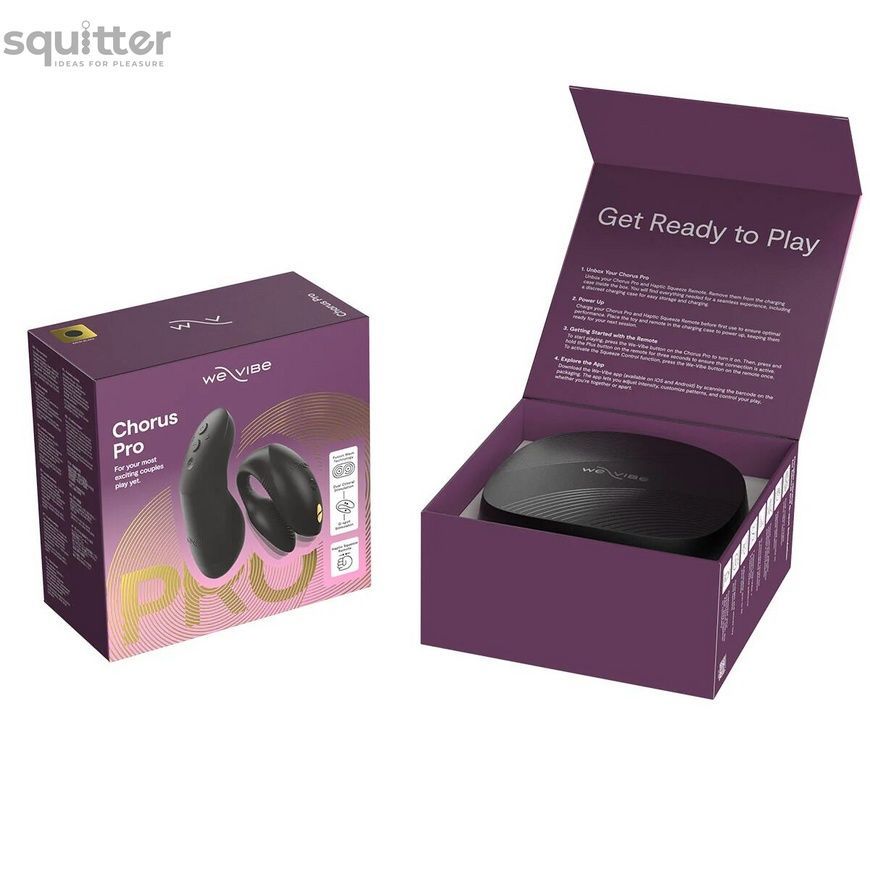Смарт-вібратор для пар We-Vibe Chorus Pro Satin Black SX3860 - онлайн-сексшоп Сквітер