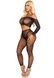 Комплект Leg Avenue Rhinestone Fishnet Crop Top and Legging One Size Black SX2756,3 - інтернет-магазин інтимних товарів Squitter