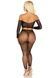 Комплект Leg Avenue Rhinestone Fishnet Crop Top and Legging One Size Black SX2756,2 - інтернет-магазин інтимних товарів Squitter