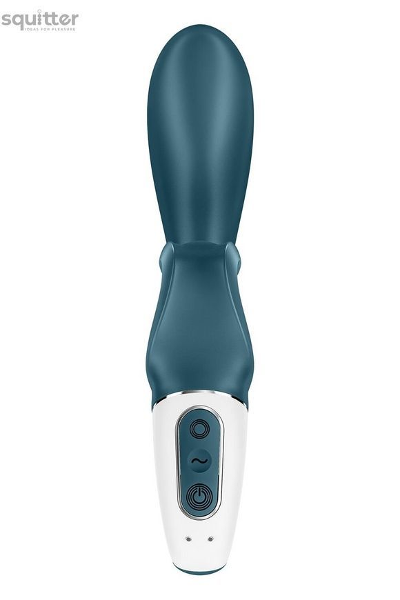 Смарт вібратор-кролик Satisfyer Hug Me Bluegrey, 2 мотори, діаметр 4,2см, широка кліторальна частина SO6273 - онлайн-сексшоп Сквітер