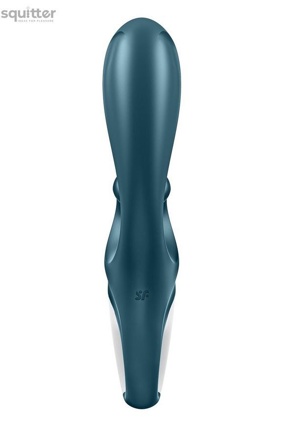 Смарт вібратор-кролик Satisfyer Hug Me Bluegrey, 2 мотори, діаметр 4,2см, широка кліторальна частина SO6273 - онлайн-сексшоп Сквітер