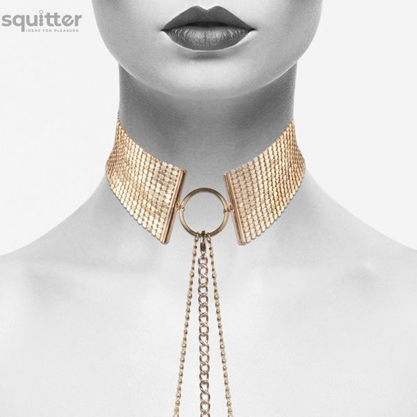 Намисто-комір Bijoux Indiscrets Desir Metallique Collar - Gold SO2666 фото