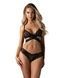 Комплект Obsessive Blomentis 2-pcs set, XS/S, мереживний, ліф із зав&rsquo;язками на спині, трусики-сліпи SX1030,1 - інтернет-магазин інтимних товарів Squitter