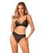 Комплект білизни Obsessive Natilya 2-pcs set M/L, black, бюстгальтер, трусики SO7718,1 - інтернет-магазин інтимних товарів Squitter
