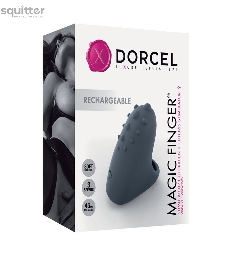 Вибратор на палец Dorcel MAGIC FINGER Black перезаряжаемый, 3 режима работы SO1418 фото