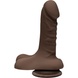 Фаллоимитатор Doc Johnson The D - Super D - 6 Inch With Balls - ULTRASKYN - Chocolate, диаметр 3,8см SO3497 фото 1