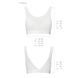 Топ с прозрачной вставкой Passion PS002 TOP white, size SSO4205,5 - интернет-магазин интимных товаров Squitter
