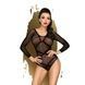 Боди Penthouse High On Love XL Black, глубокий вырез на спине, имитация стрепSO6440,1 - интернет-магазин интимных товаров Squitter