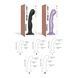 Насадка для страпона Strap-On-Me Dildo Plug P&G Lilas Metallic MSO7821,5 - интернет-магазин интимных товаров Squitter