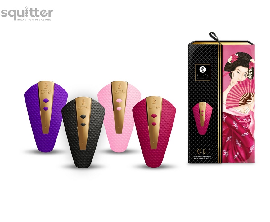 Кліторальний вібратор Shunga - Obi Intimate Massager Rasberry SO6897 фото