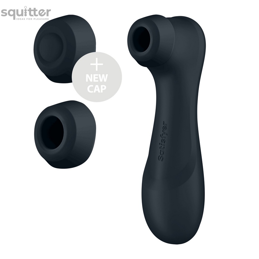 Вакуумний кліторальний стимулятор Satisfyer Pro 2 Generation 3 with Liquid Air Connect App Dark Grey SO8404 фото