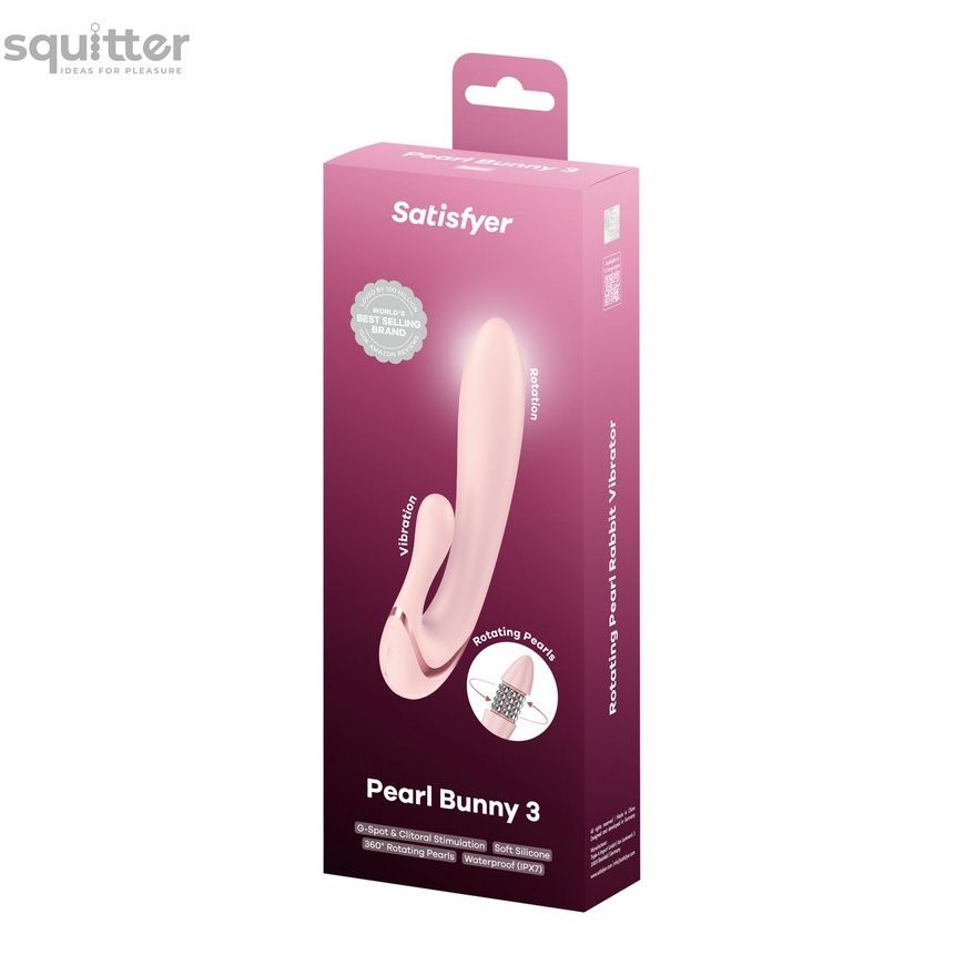 Вібратор-кролик Satisfyer Pearl Bunny 3 SX3830 - онлайн-сексшоп Сквітер