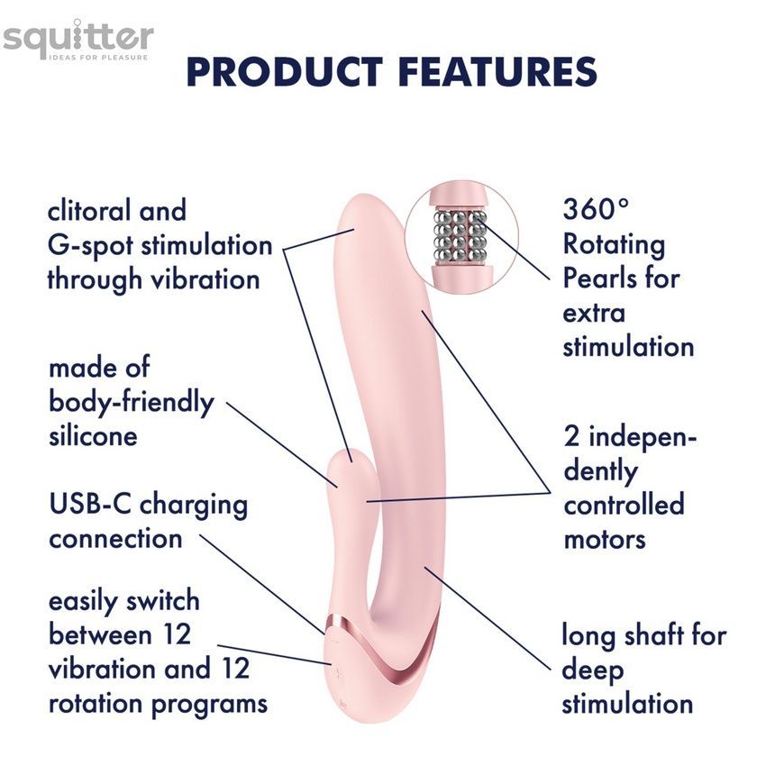 Вібратор-кролик Satisfyer Pearl Bunny 3 SX3830 - онлайн-сексшоп Сквітер