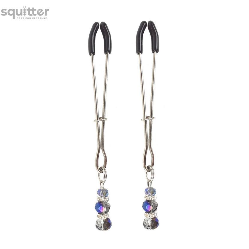 Зажимы для сосков Art of Sex - Nipple Clamps Lovely Blue SO5862 - онлайн-сексшоп Сквитер