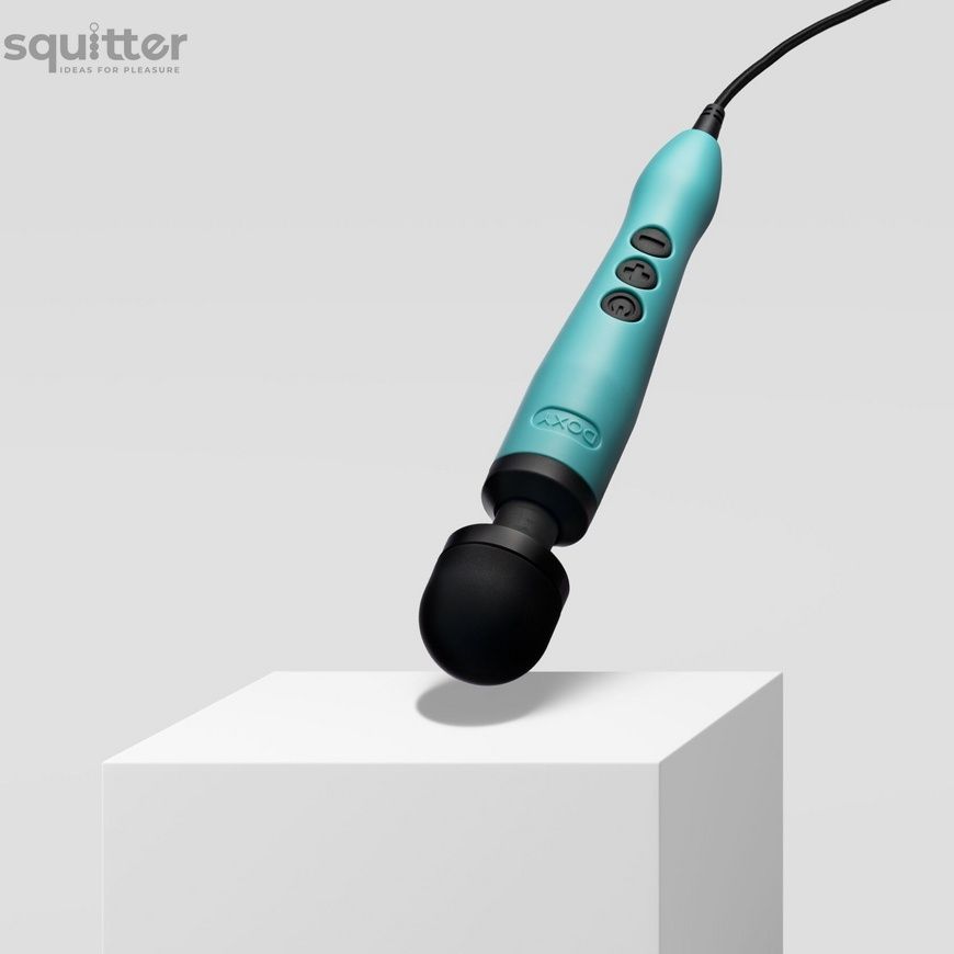 Вібромасажер DOXY3 USB-C Massager TURQUOISE, кабель USB-C, регульована інтенсивність, компактний SX2452 - онлайн-сексшоп Сквітер