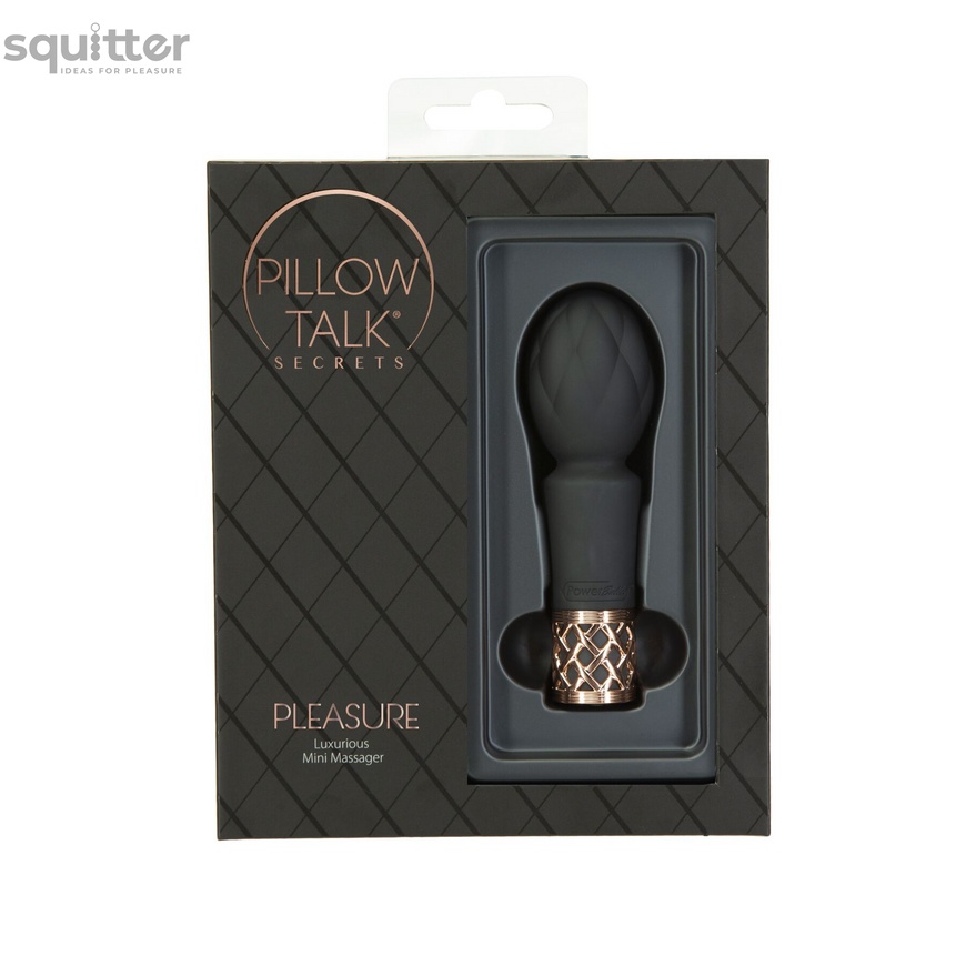 Мінівібромасажер Pillow Talk Secrets - Pleasure - Clitoral Vibrator Wand, потужний мотор SO8244 фото