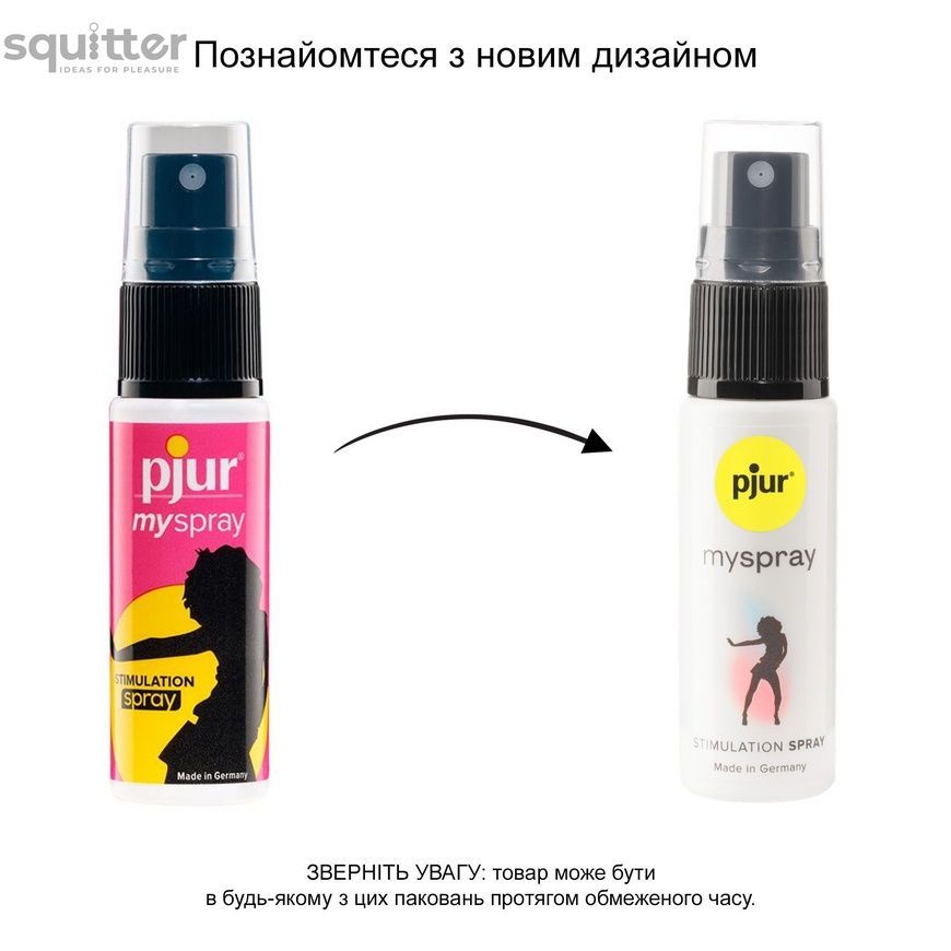 Збуджувальний спрей для жінок pjur myspray 20 мл, з екстрактом алое, ефект поколювання PJ10470 - онлайн-сексшоп Сквітер