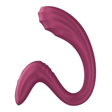 Вагінально-кліторальний вібратор Satisfyer G for Goddess 3 Wine Red, 2 мотори SX3831 - онлайн-сексшоп Сквітер