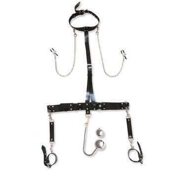 Бондажний набір з металевим анальним гаком Art of Sex Bridget Bondage set with anal hook №&thinsp;4 SO8322 - онлайн-сексшоп Сквітер