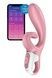 Смарт вібратор-кролик Satisfyer Hug Me Pink, 2 мотори, діаметр 4,2см, широка кліторальна частина SO6274,1 - інтернет-магазин інтимних товарів Squitter