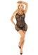 Бодістокінг Leg Avenue Heart Net Mini Dress One Size Black SX2757,3 - інтернет-магазин інтимних товарів Squitter