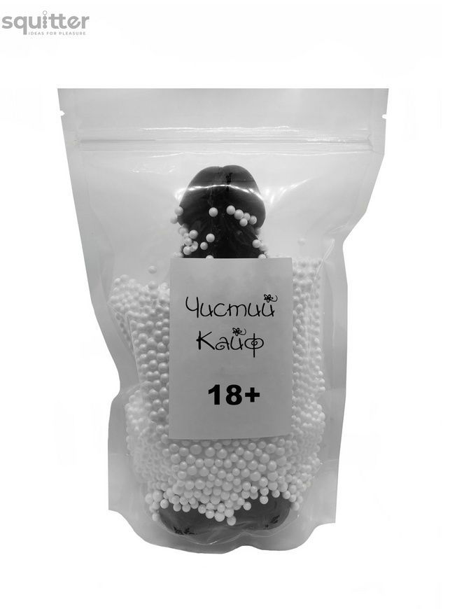 Мило у формі пеніса Чистий Кайф Black size XL, крафтове мило-член, натуральне SO2762 - онлайн-сексшоп Сквітер
