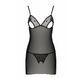 Сорочка с вырезами на груди + стринги LOVELIA CHEMISE black S/M - PassionSO4760,5 - интернет-магазин интимных товаров Squitter
