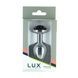 Металева анальна пробка Lux Active з трояндою - Rose Anal Plug - Black, віброкуля в подарунок SO5572,5 - інтернет-магазин інтимних товарів Squitter