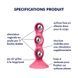 Анальний стимулятор-намистини Satisfyer Triple Ball-R Red SX3548,5 - інтернет-магазин інтимних товарів Squitter