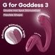 Вагінально-кліторальний вібратор Satisfyer G for Goddess 3 Wine Red, 2 мотори SX3831,7 - інтернет-магазин інтимних товарів Squitter
