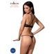 Комплект белья QUENTRIS BIKINI black L/XL - Passion Exclusive, стринги и полуоткрытый лифPS26601,2 - интернет-магазин интимных товаров Squitter