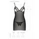 Сорочка с вырезами на груди + стринги LOVELIA CHEMISE black S/M - PassionSO4760,7 - интернет-магазин интимных товаров Squitter