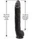 Фаллоимитатор Doc Johnson Dick Rambone Cock Black (в ПЭ пакете!), диаметр 6см, длина 42см, ПВХSO4555,7 - интернет-магазин интимных товаров Squitter