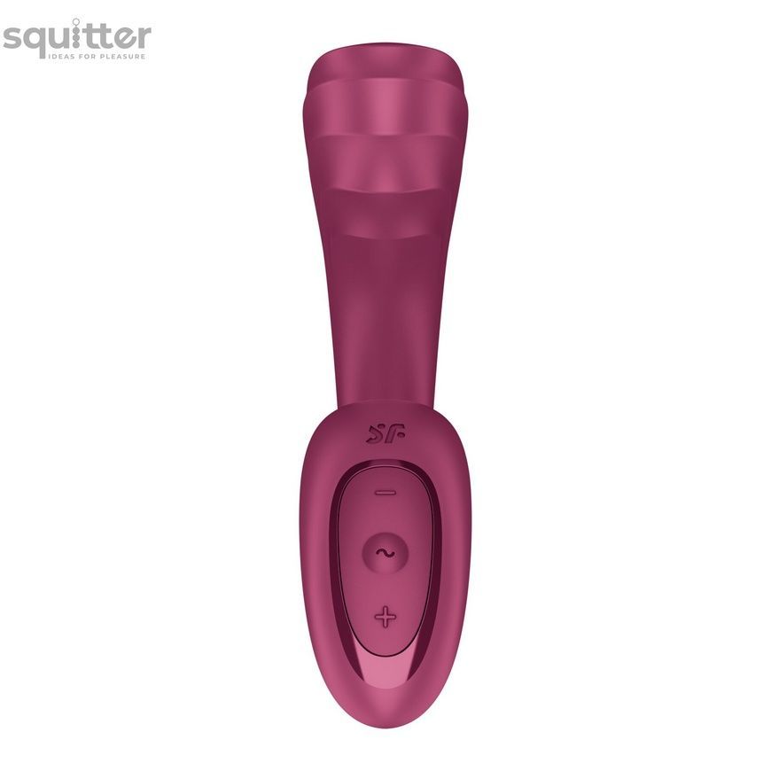 Вагінально-кліторальний вібратор Satisfyer G for Goddess 3 Wine Red, 2 мотори SX3831 - онлайн-сексшоп Сквітер